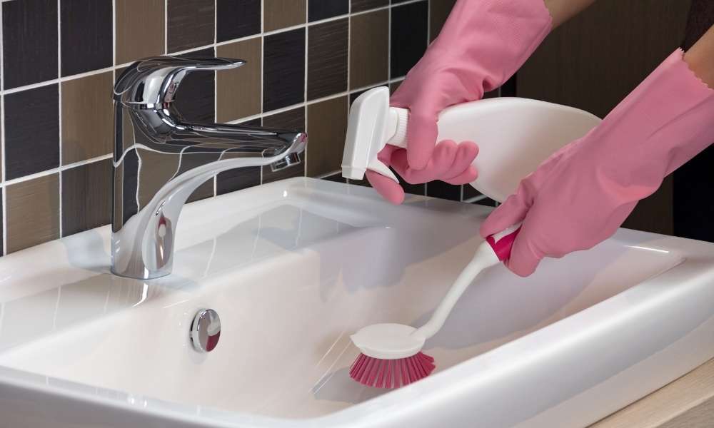 Tools for Cleaning a Bathroom Sink