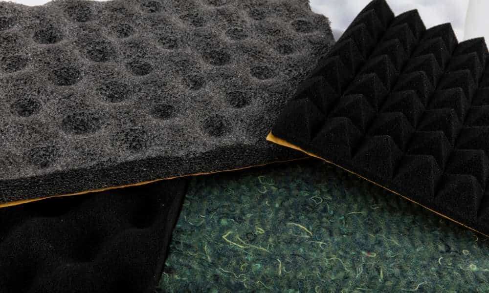 Hang some acoustic foam to soundproof a bedroom