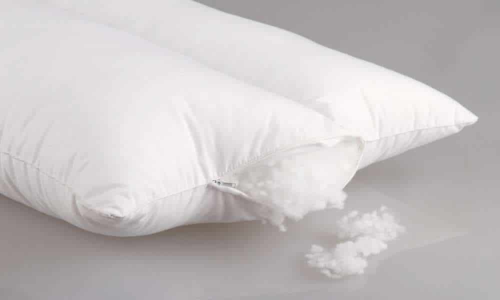 Have some wool or cotton pillows on the bed