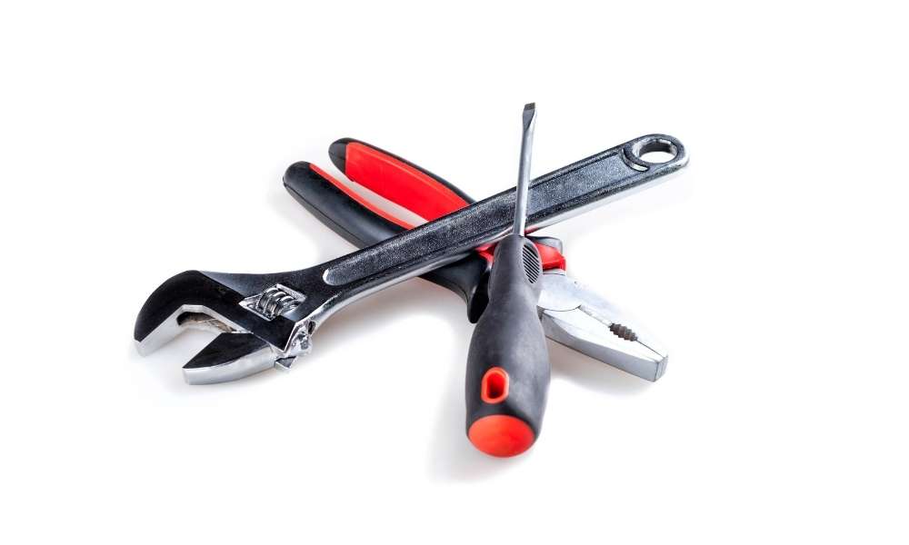Necessary tools: screwdriver, wrench, pliers