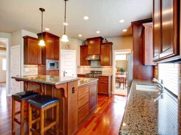 Brighten A Room With Cherry Cabinets