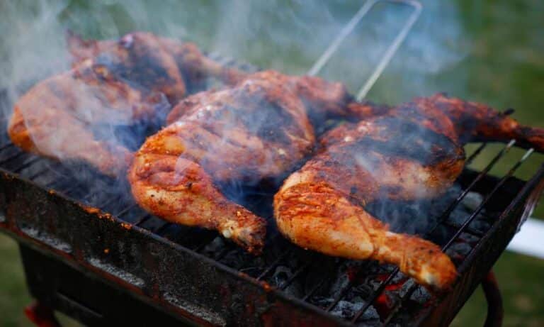 how to roast a whole chicken on a gas grill