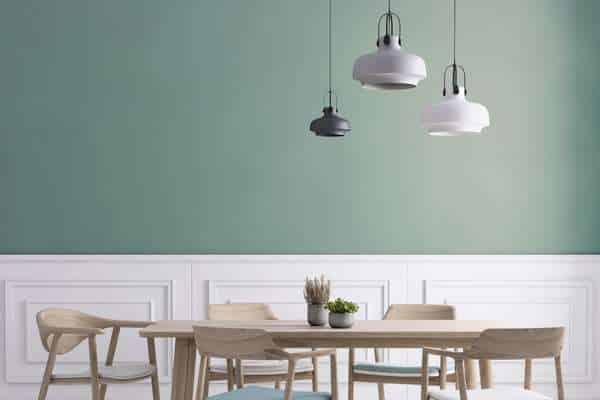 Bring Color-Blocking Function To A Dining Room Wall
