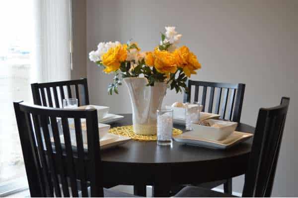Add Finishing Touches for dining table