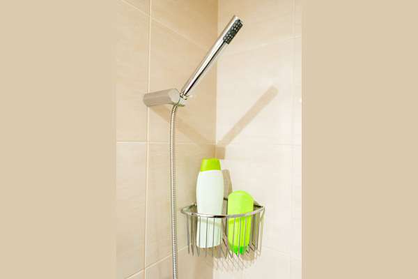 Caddy On Showerhead For Hang Shower Caddies