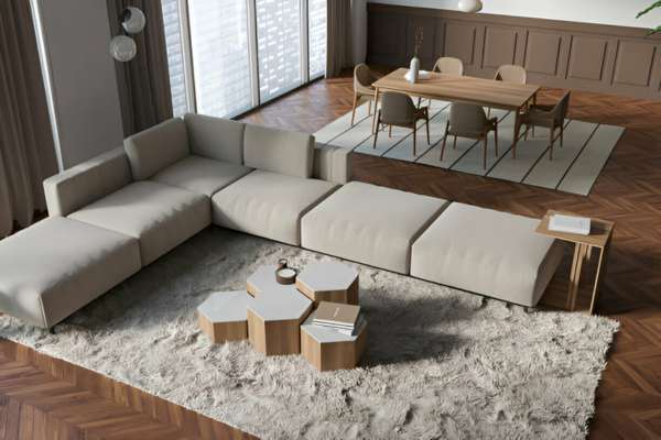 Flexible Furniture Arrangement For Dining Room Living Room Combo