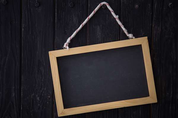 Hanging A Small Chalkboard For Personalization