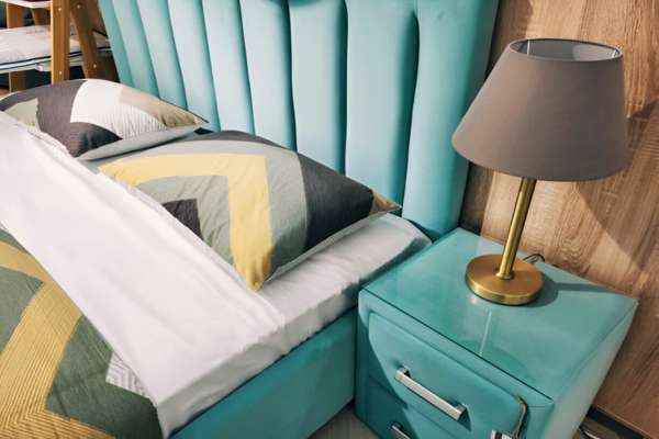 Stylish Storage Solutions For Aqua Blue Bedroom