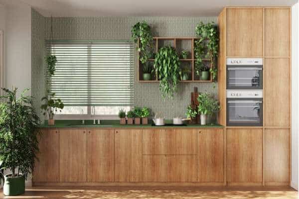 Greenery Kitchen Cabinets