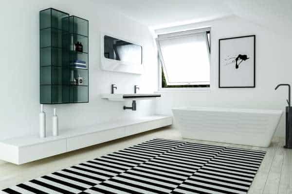 Exceptional Contrast For Bathroom