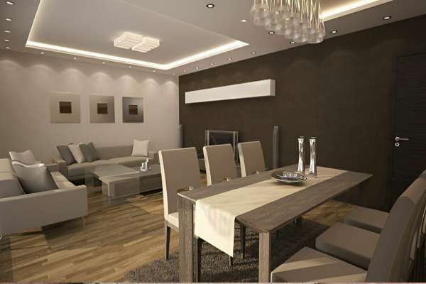 Lighting Works Best For A Dining-Living Combo