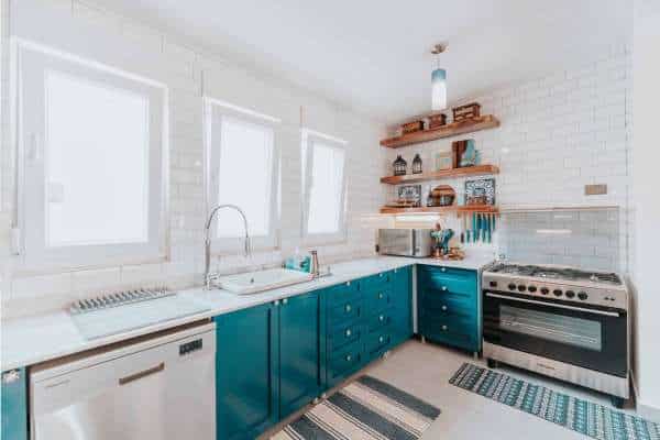 Calming Effects Of Blues For White Cabinets In Kitchen What Color Walls