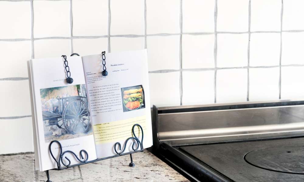 How To Display Cookbooks On The Kitchen Counter