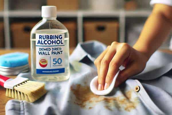 Using Rubbing Alcohol For Dried Wall Paint Out Of Clothes