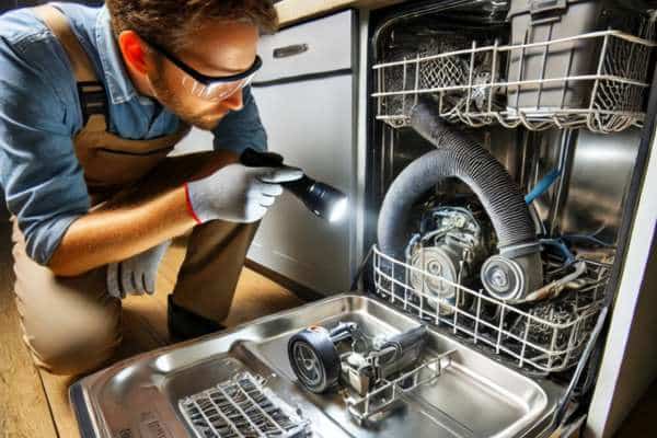 Check For Obstructions For Whirlpool Dishwasher Not Draining
