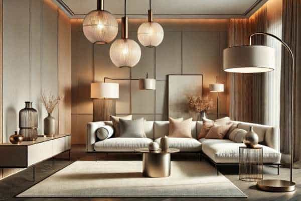 Using Lamps as Design Features For Living Room