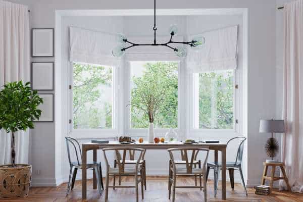 Adapting Light Height to Ceiling Types For Dining Room 