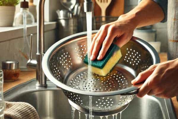 Cleaning And Sanitizing For Colander 