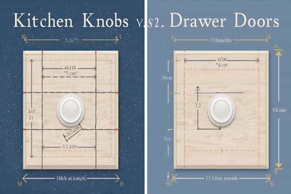 How to Install Kitchen Cabinet Knobs on Drawers vs. Doors
